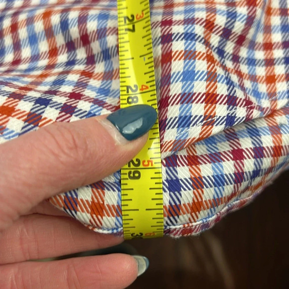 Paul & Shark Yachting Silver Collection Red Blue Check Men's button down shirt - Picture 7 of 10